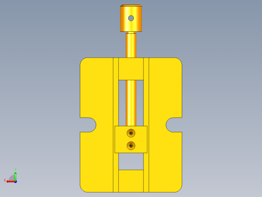 夹钳模型与工程图后视缩略图