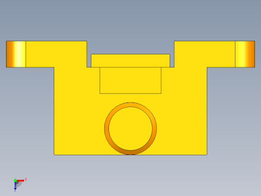 夹钳模型与工程图俯视缩略图