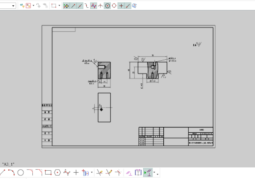 夹钳模型与工程图缩略图