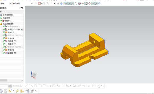 夹钳模型与工程图缩略图