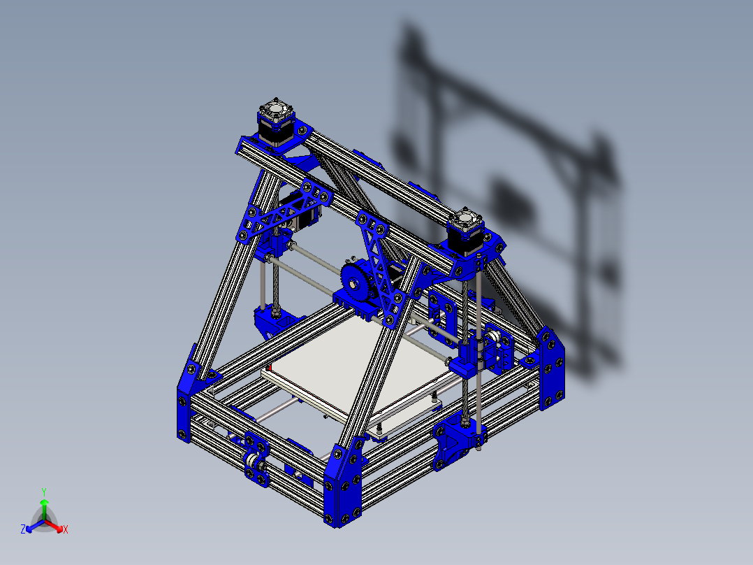 孟德尔3D打印机3D模型