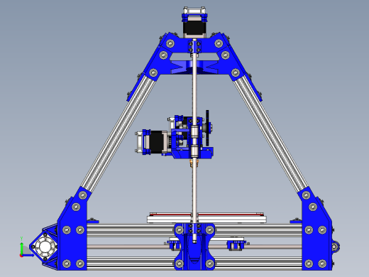 孟德尔3D打印机3D模型左视缩略图