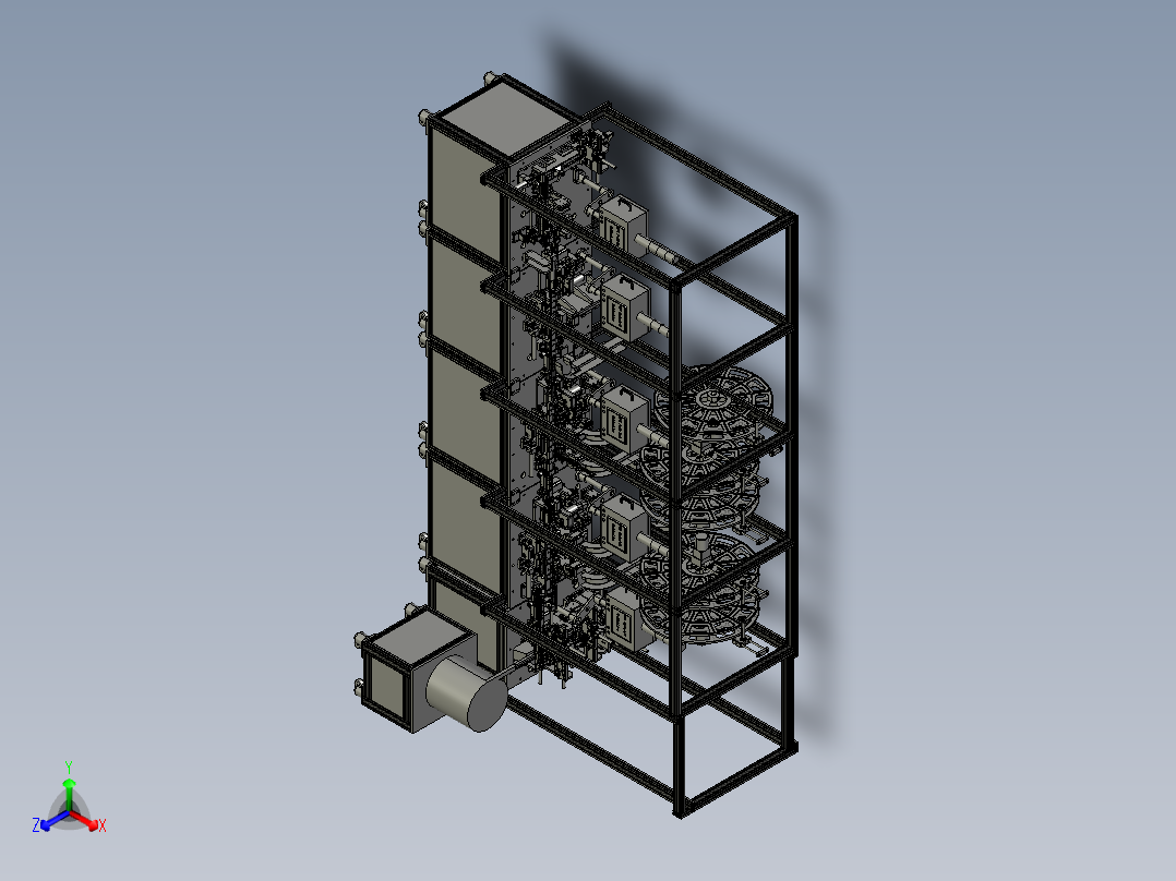 自动插针机生产线、组合插针机3D模型