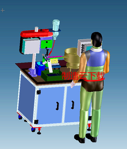 自动攻牙机设备3D模型缩略图