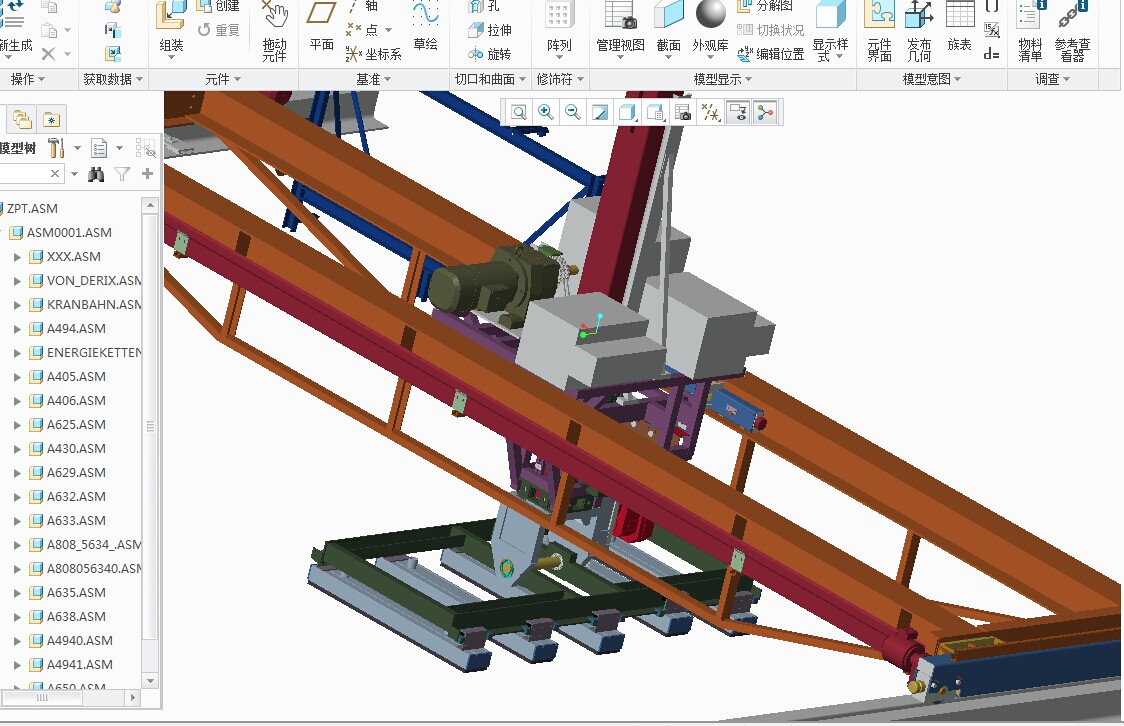 桥式起重机3D图纸 G73 非标自动化设备3D图纸3D模型
