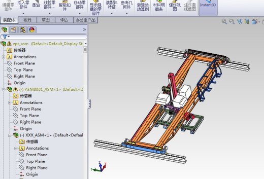 桥式起重机3D图纸 G73 非标自动化设备3D图纸3D模型缩略图