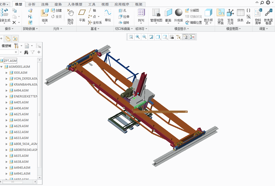 桥式起重机3D图纸 G73 非标自动化设备3D图纸3D模型