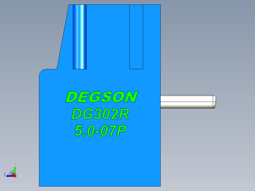DEGSON DG302 系列 5.0 接线端子-DG302R-5.0-07P-12-00AH右视图