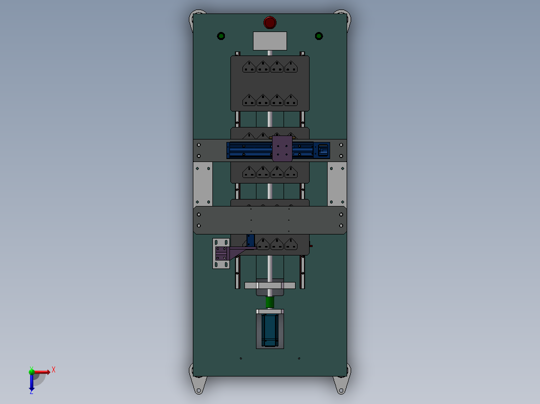 644羊毛刷打磨设备（三工位）俯视图