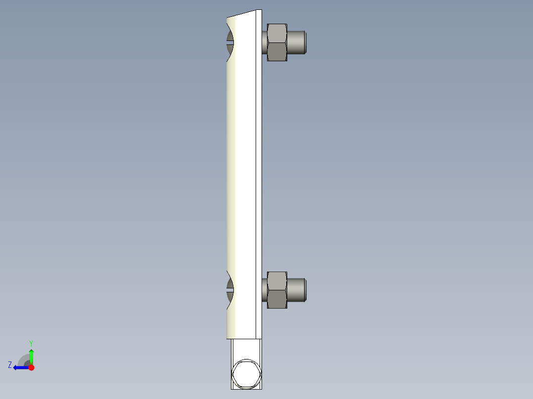 油錶HCX,E,HCX,P-3D多系列多零件图纸模型右视图