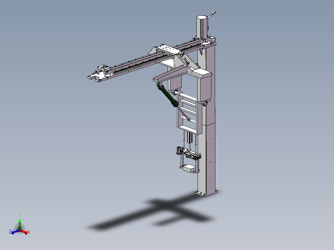 立柱式可摆动搬运机械手