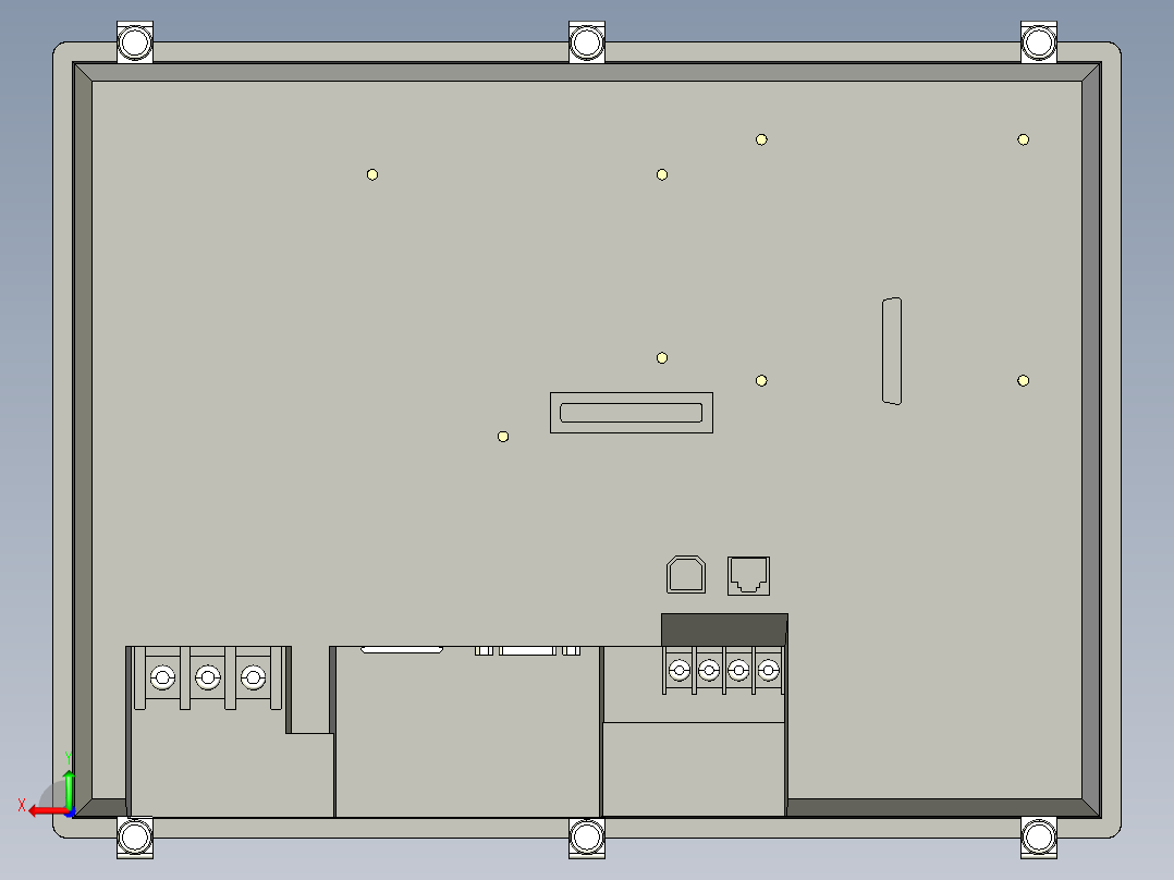 基恩士VT3-S_V10_kc图纸模型后视图