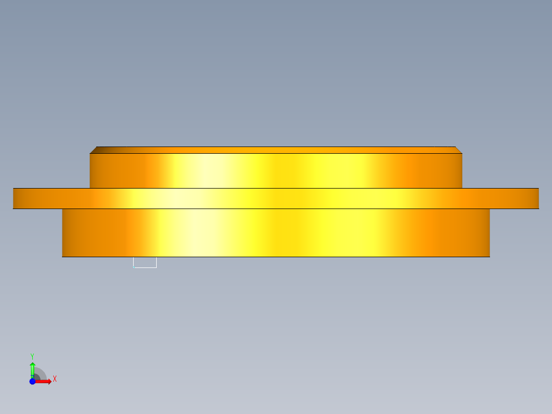 一级减速器三维建模及cad图纸资料前视图