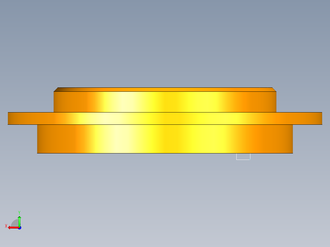 一级减速器三维建模及cad图纸资料后视图