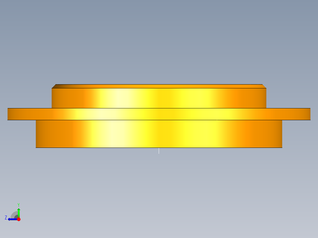 一级减速器三维建模及cad图纸资料右视图