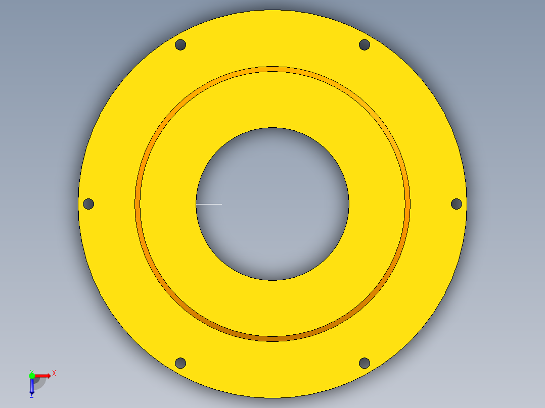 一级减速器三维建模及cad图纸资料俯视图