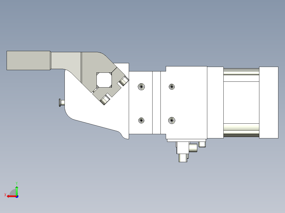 德克斯TUNKERS气缸数模V2 63.1 T12 A11 5~44_GRAD后视图