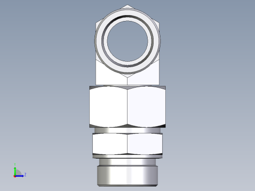 卡套式工业通用硬管接头EO_Assembled_adjustable_standpipe_branch_tee_EVT38SROMD71左视缩略图
