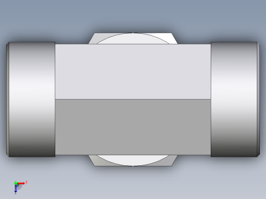 卡套式工业通用硬管接头EO_Assembled_adjustable_standpipe_branch_tee_EVT38SROMD71俯视缩略图