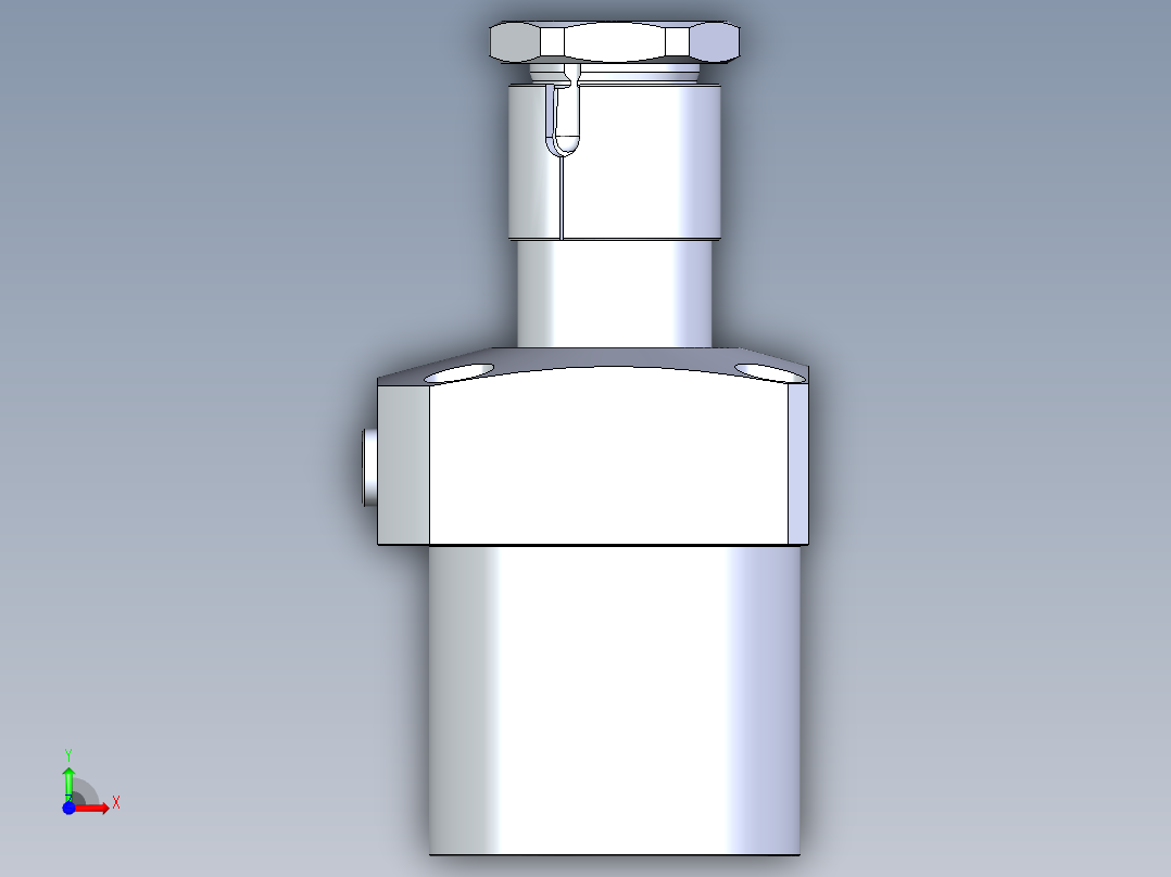 KOSMEKLHA1050-CR-Y60多系列多零件图纸模型前视图