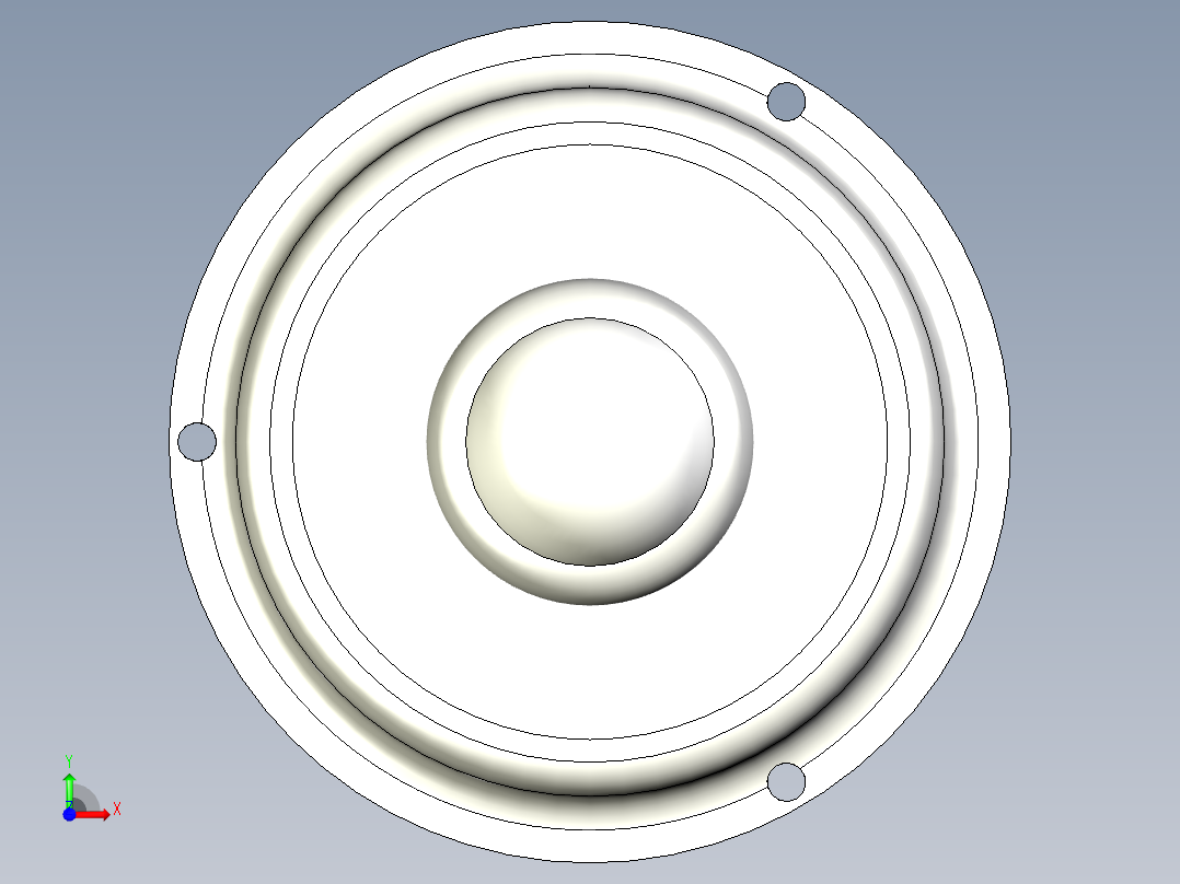 彈簧式萬向滾珠14-3D多系列多零件图纸模型前视图