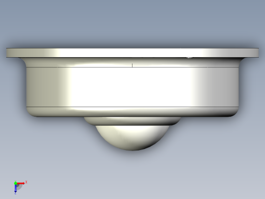 彈簧式萬向滾珠14-3D多系列多零件图纸模型俯视缩略图