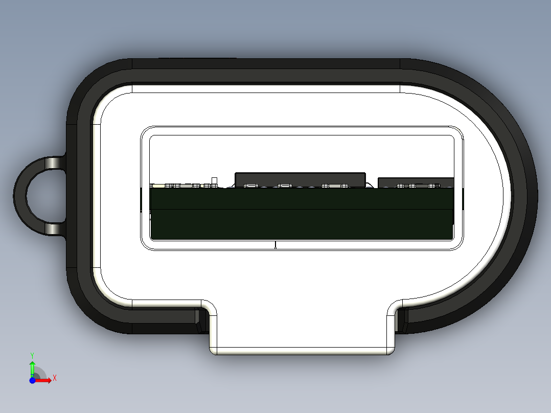 闪迪cruzer双32gb usb驱动器前视图