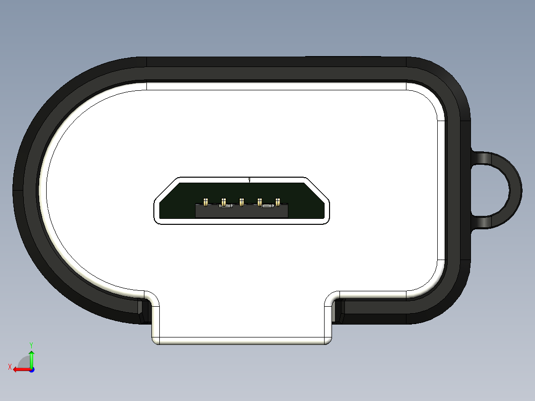 闪迪cruzer双32gb usb驱动器后视图