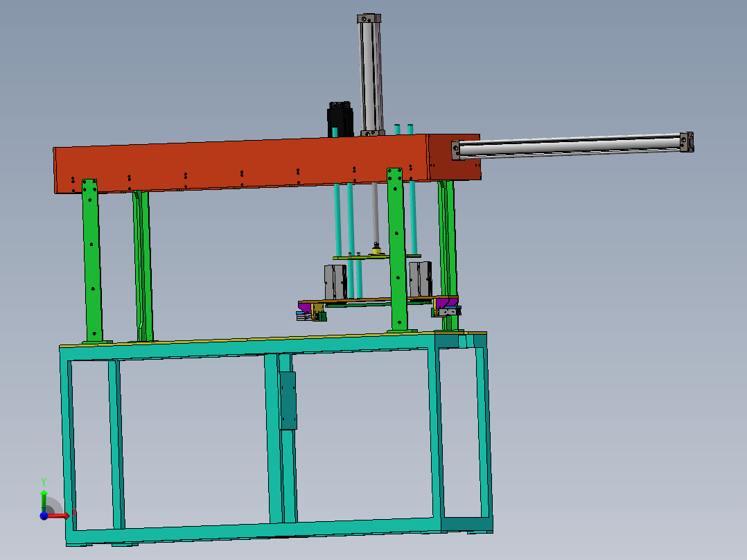 电池壳抓取前视图