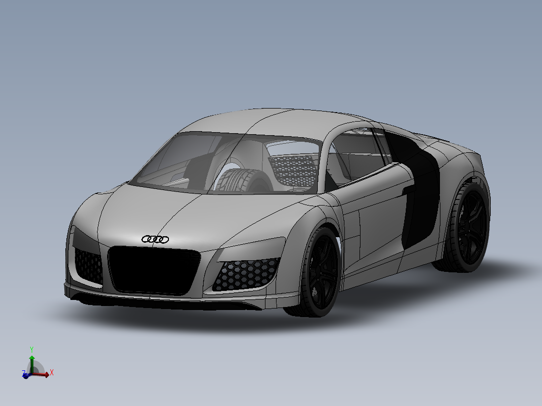 奥迪R8 一比一车身--igs sw