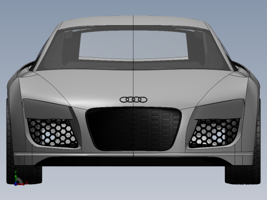 奥迪R8 一比一车身--igs sw前视缩略图