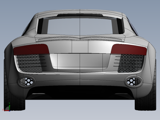 奥迪R8 一比一车身--igs sw后视缩略图