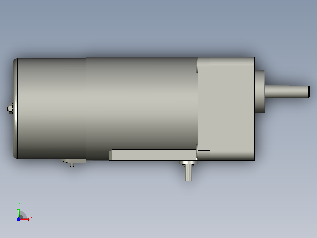 M6RX6GB4L+MX6G3BA微型齿轮调速马达前视图