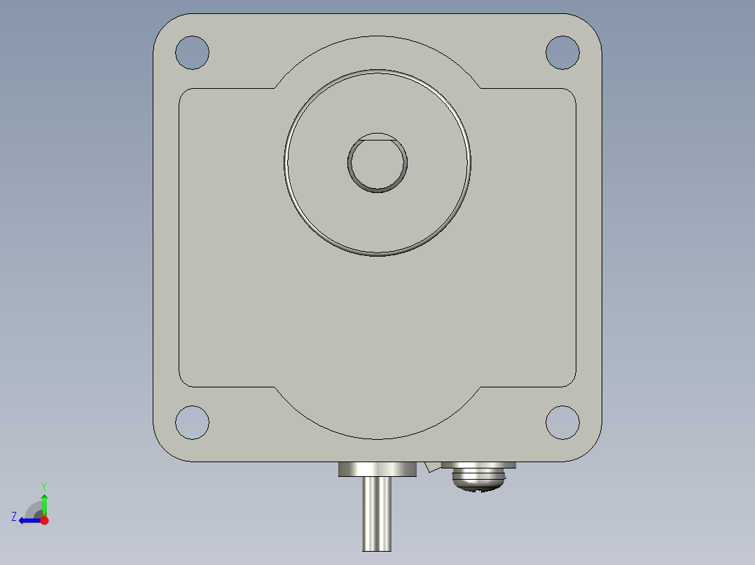 M6RX6GB4L+MX6G3BA微型齿轮调速马达右视图