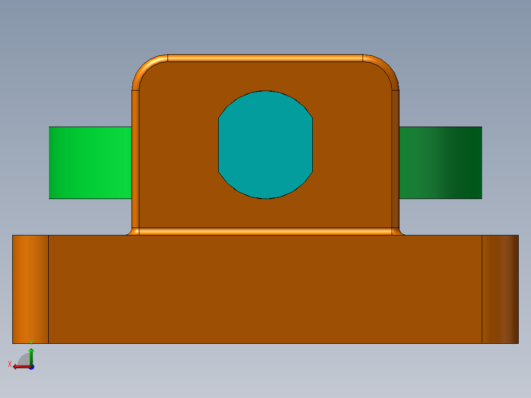 凸轮弹簧运动后视图