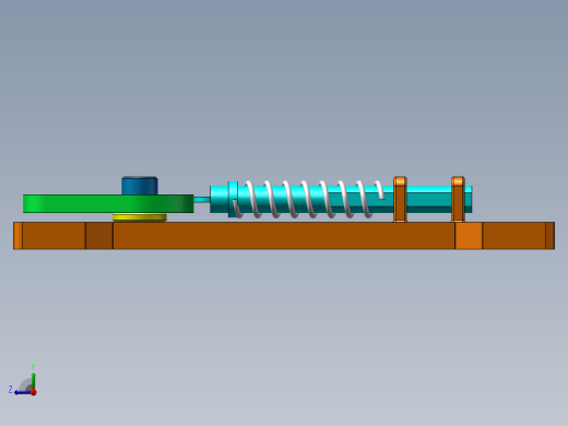 凸轮弹簧运动右视缩略图