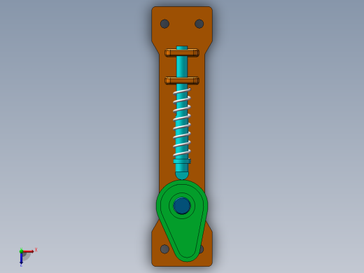 凸轮弹簧运动俯视缩略图