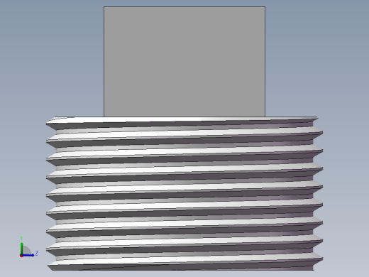 四角塞头 DN25左视缩略图