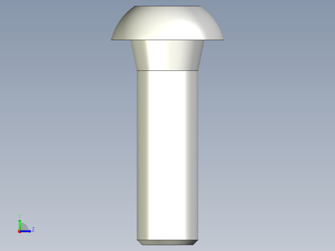 內六角圓頭螺絲,不銹鋼內六角圓頭螺絲BCBB,SBCBB-3D多系列多零件图纸模型左视图