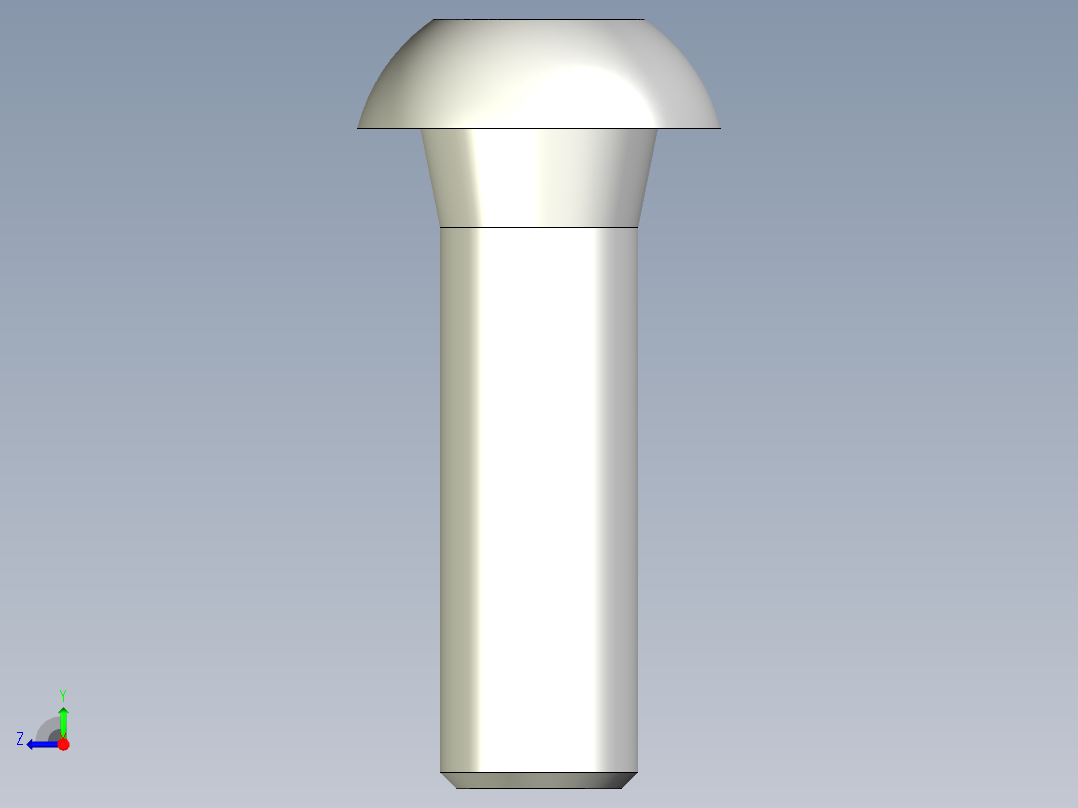 內六角圓頭螺絲,不銹鋼內六角圓頭螺絲BCBB,SBCBB-3D多系列多零件图纸模型右视图