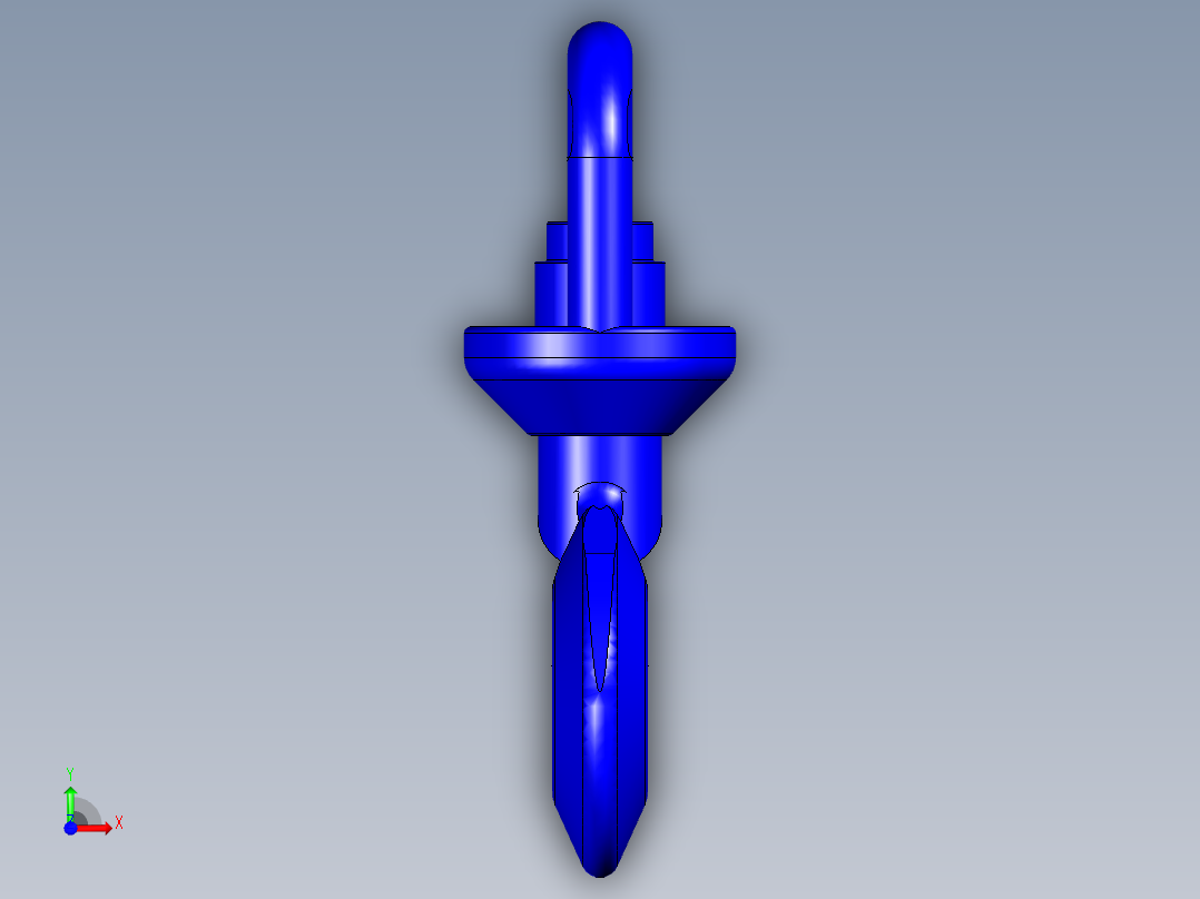 旋转钩子前视图