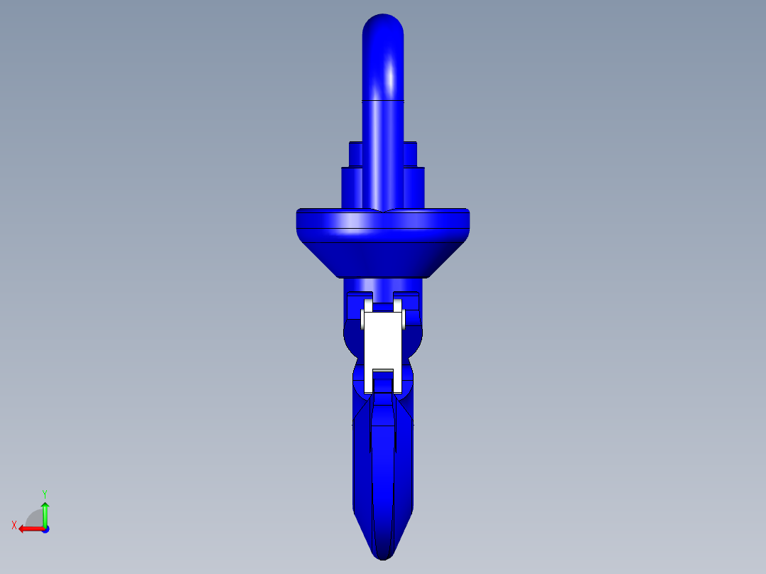 旋转钩子后视图