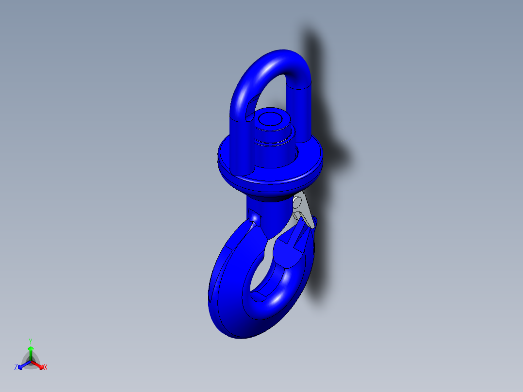 旋转钩子正等轴测图