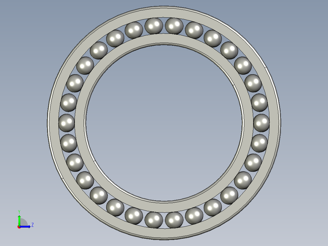 深沟球轴承6030左视图