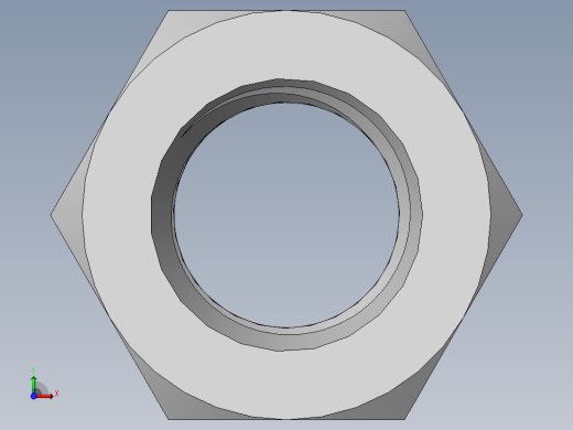 DIN 934 螺母-M48 Nut.SLDPRT前视缩略图