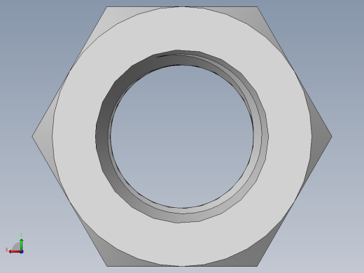 DIN 934 螺母-M48 Nut.SLDPRT后视缩略图