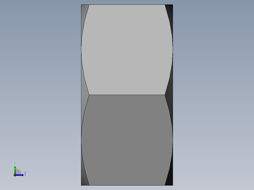 DIN 934 螺母-M48 Nut.SLDPRT左视图
