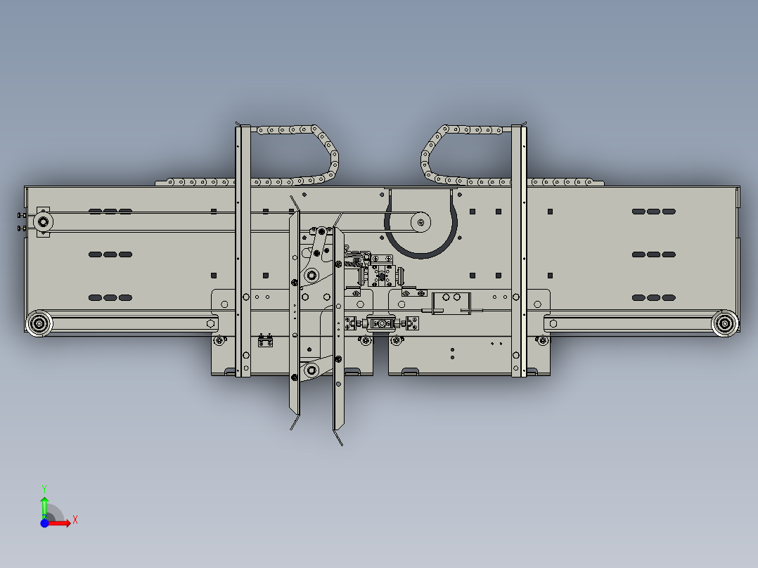 电梯门机机构（中分800门前视图