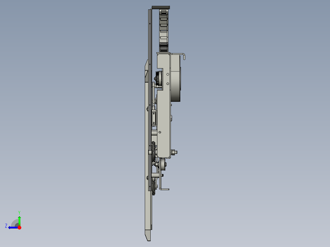 电梯门机机构（中分800门右视图