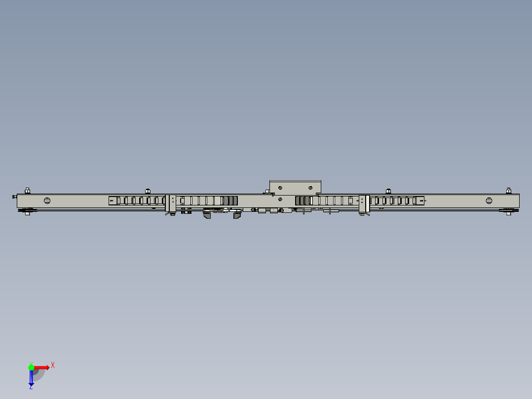 电梯门机机构（中分800门俯视图